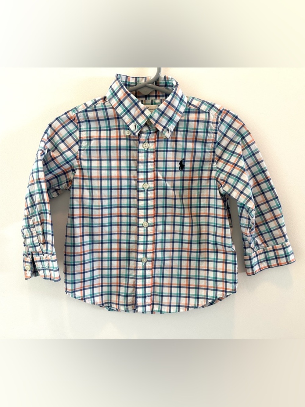 Ralph Lauren Multicolor Plaid Button-Down Shirt- 18 months